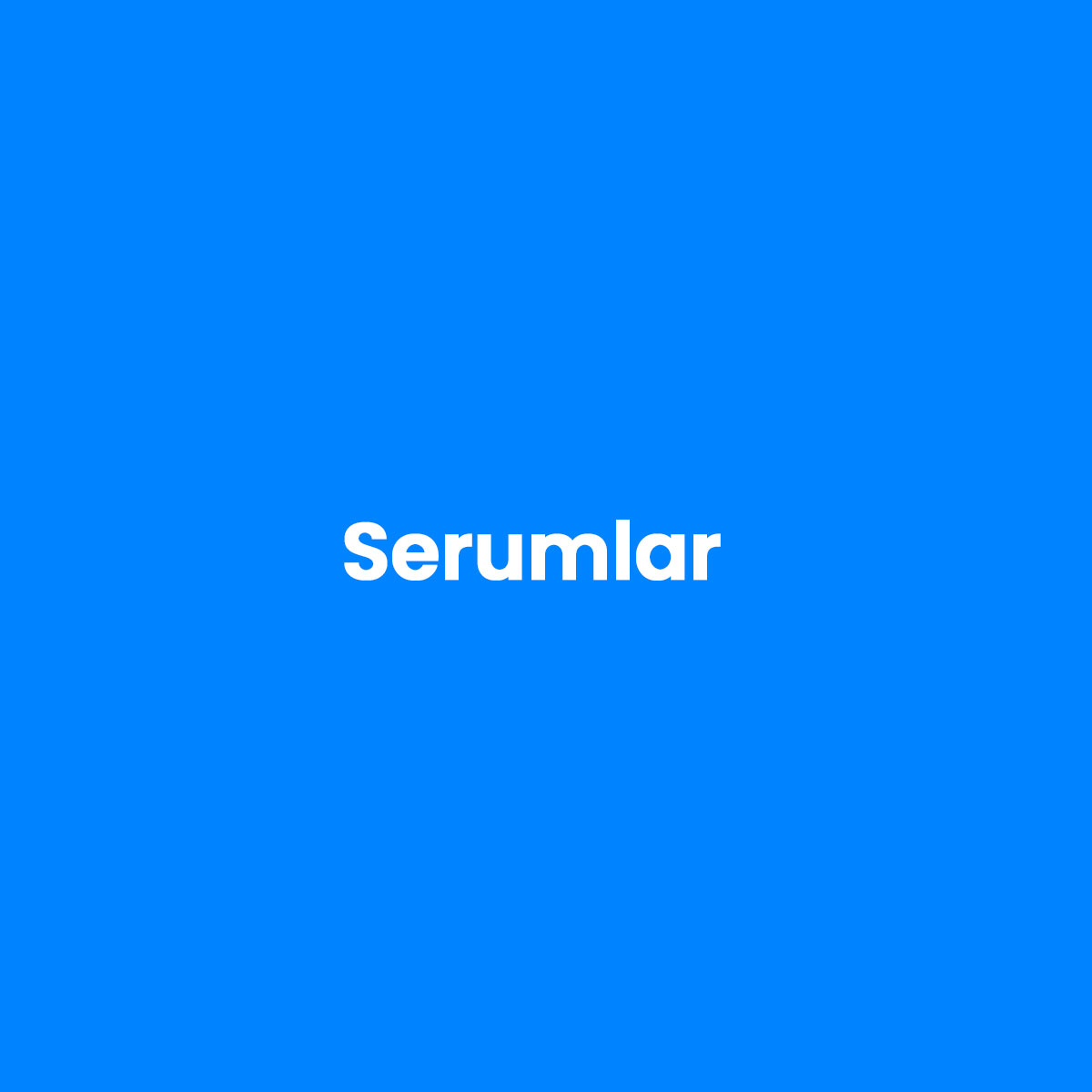 Kremler/Serumlar